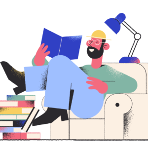 An image featuring a person deeply engrossed in reading a book, symbolizing a love for learning and knowledge. This image highlights the passion for continuous education and self-improvement encouraged by The Match Guy services.