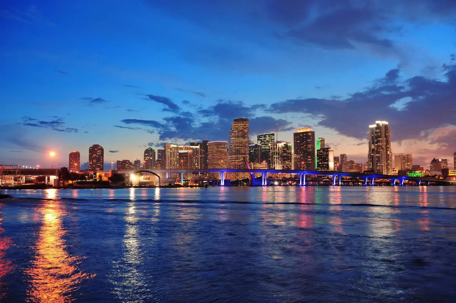 Endocrinology USCE in Miami An image highlighting the Endocrinology U.S. Clinical Experience (USCE) opportunities in Miami, showcasing the city’s vibrant night scene.